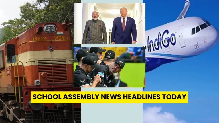 School assembly news headlines today