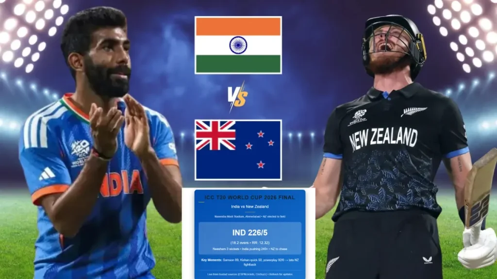 India vs New Zealand Big LIVE Updates