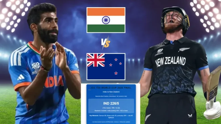 India vs New Zealand Big LIVE Updates