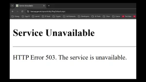 Service Unavailable HTTP Error 503 The service is unavailable (1)