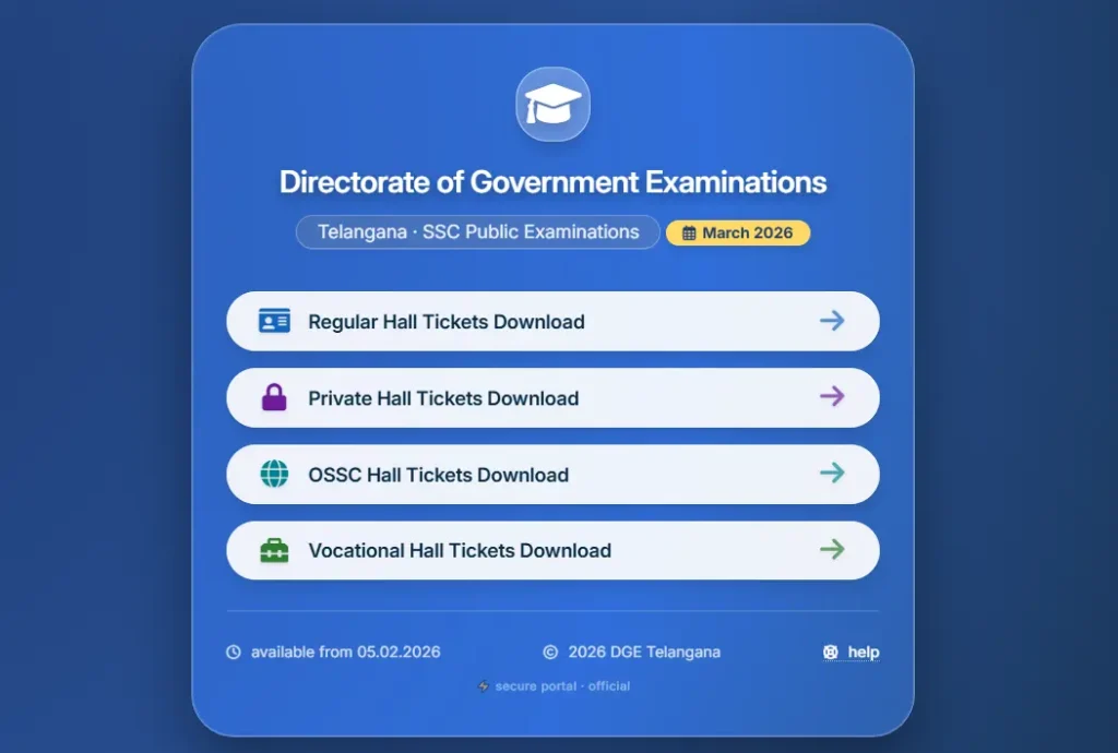 ts ssc hall tickets