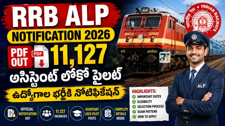 RRB ALP Recruitment Notification PDF Out