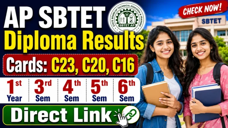 AP SBTET Diploma Results 2026