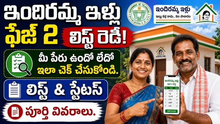 Telangana Indiramma Indlu Phase 2 List
