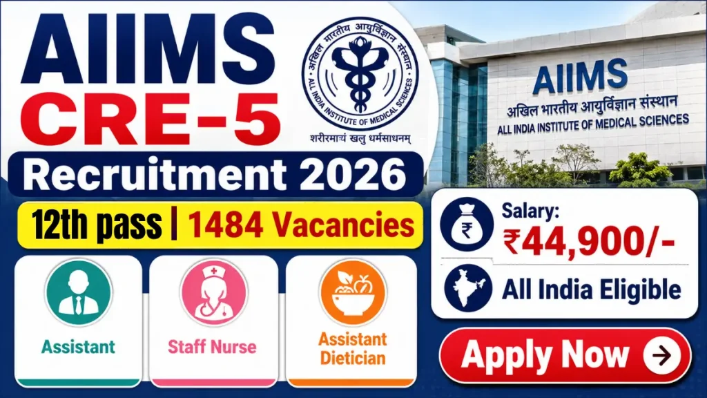 AIIMS CRE-5 Recruitment 2026