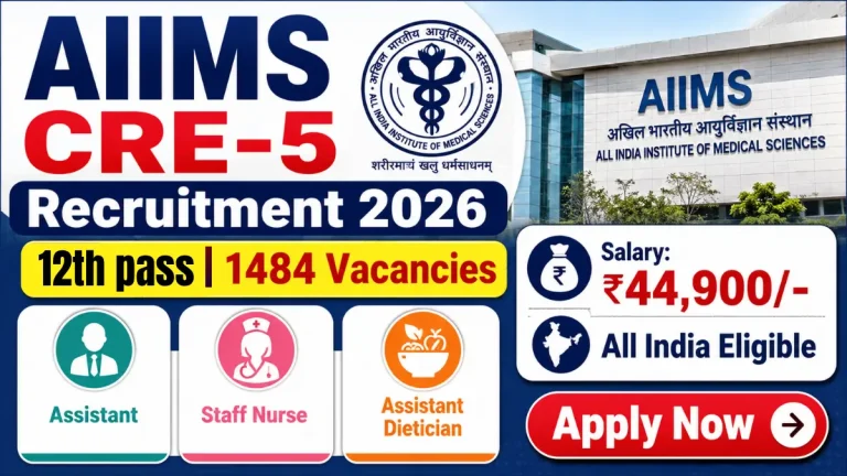 AIIMS CRE-5 Recruitment 2026