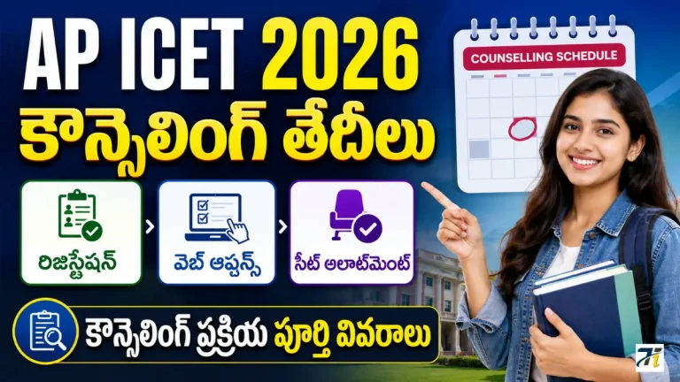AP ICET Counselling 2026 Dates Registration Web Options