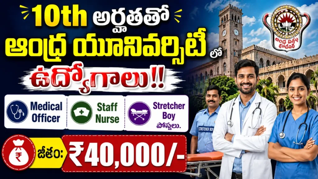 Andhra University Health Centre Jobs 2026