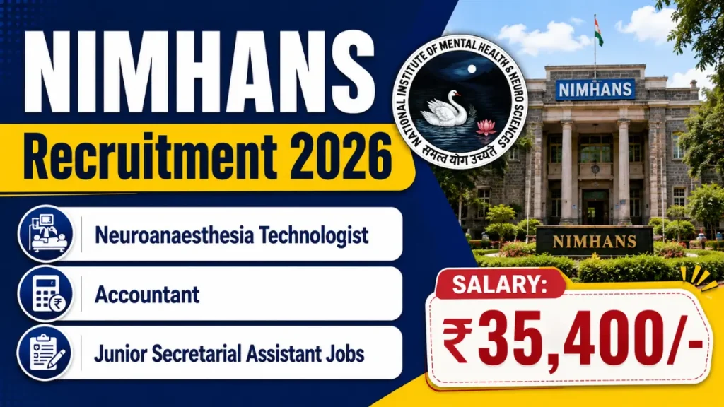 NIMHANS Recruitment 2026