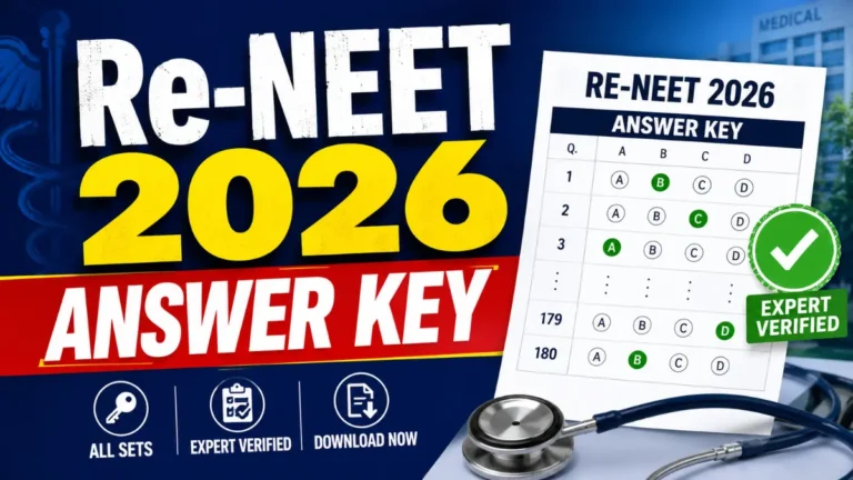 Re-NEET 2026 Answer Key