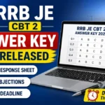 RRB JE CBT 2 Answer Key 2026 OUT! Check Response Sheet & Raise Objections by 17 July